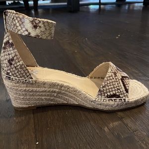 Snakeskin Wedges
